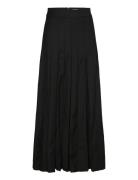 Pleated Suiting Skirt Skirts Maxi Skirts Black REMAIN Birger Christensen