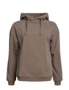 Ibbi Easy Sweatshirt Hoodie Brushed Sport Women Sport Clothing Sport Sweatshirts & Hoodies Sport Hoodies Brown Rethinkit