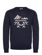 Jacquard Crew Neck Sport Men Sport Clothing Sport Sweatshirts & Hoodies Sport Sweatshirts Navy ROSSIGNOL