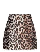 Jewel Skirt Skirts Short Skirts Brown Noella