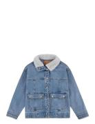 Levi's® Sherpa Collar Over D Trucker Jacket Outerwear Jackets & Coats Denim & Corduroy Blue Levi's