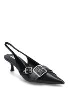 Lezley Slingback Shoes Sling Backs Heeled Slingbacks Black Steve Madden