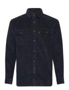 Jackson Worker Jet Black Cordu Tops Shirts Denim Shirts Black LEVI´S Men