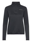 Vironic W Waffle Melange Loose Fit Midlayer Sport Sport Clothing Sport Fleeces & Midlayers Black Endurance