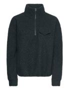 Florrie W Sherpa Half Zip Sport Sport Clothing Sport Fleeces & Midlayers Black Athlecia