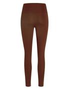 Pocket High-Rise Legging, 7/8 Sport Women Sport Clothing Sport Tights Sport Training Tights Brown Girlfriend Collective