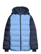 Ski Jacket - Quilt - Contrast Outerwear Snow-ski Clothing Snow-ski Jacket Blue Color Kids