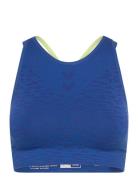 Hmlmt Leo Seamless Sports Bra Sport Women Sport Clothing Sport Bras - All Blue Hummel