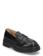 Cph1012 Brushed Leather Black Shoes Flat Loafers Black Copenhagen Studios