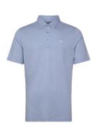 The Zinna Sport Men Sport Clothing Sport Tops Sport Polos Sport Short-sleeved Polos Blue Travis Mathew