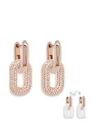 Goldplated Link Earrings Ørestickere Smykker Pink Marmara Sterling