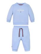 Monotype Logo Set Sets Sets With Long-sleeved T-shirt Blue Tommy Hilfiger