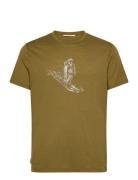 M Mer 150 Tech Lite Ss T Skiing Yeti Sport Men Sports Clothes Sport Tops Sport T-Skjorte Khaki Green Icebreaker