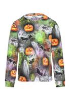 Alex Halloween Tops T-shirts Long-sleeved T-Skjorte Multi/patterned POP & CO