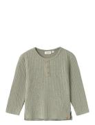 Nmmomilo Ls Nreg Top Lil Tops T-shirts Long-sleeved T-Skjorte Green Lil'Atelier