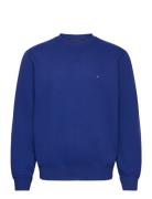 Ess Seasonal Fleece Crewneck Tops Sweatshirts & Hoodies Sweatshirts Blue Tommy Hilfiger