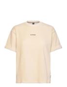 Kiarra Velours Tee Sport Women Sport Clothing Sports Tops & T-shirts Sport T-Skjorte Beige PICTURE ORGANIC CLOTHING