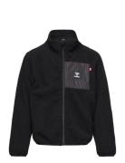 Hmlatlas Fleece Zip Jacket Outerwear Fleece Outerwear Fleece Jackets Black Hummel