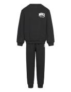 Nike Sportswear Powder Play Jacquard Crew Set Sets Sweatsuits Black Nike