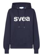 Swcowen Hoodie Tops Sweatshirts & Hoodies Hoodies Navy Svea