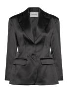 Ella Tailored Peplum Blazer Blazers Double Breasted Blazers Black Malina