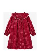 Dolly Dot Collar Dress Dresses & Skirts Dresses Partydresses Red Fliink