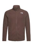 M 100 Glacier Full Zip - Eu Sport Sweatshirts & Hoodies Fleeces & Midlayers Brown The North Face