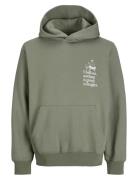 Jprblajulian Sweat Hood Styd Aw24 Tops Sweatshirts & Hoodies Hoodies Green Jack & J S