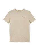 U Mini Corp Logo Tee Ss Tops T-Kortærmet Skjorte Beige Tommy Hilfiger