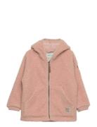 Liff Teddyfleece Jacket. Grs Outerwear Fleece Outerwear Fleece Jackets Pink MINI A TURE