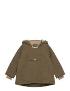 Wang Fleece Lined Winter Jacket. Grs Outerwear Jackets & Coats Winter Jackets Khaki Green MINI A TURE