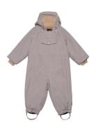 Wisti Fleece Lined Snowsuit. Grs Outerwear Coveralls Snow-ski Coveralls & Sets Grey MINI A TURE