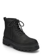 Lugged Laceup Boot Oxf Hiking Nb Shoes Boots Winter Boots Black Calvin Klein