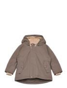 Matwally Fleece Lined Winter Jacket. Grs Outerwear Snow-ski Clothing Snow-ski Jacket Beige MINI A TURE