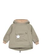 Matbabywen Fleece Lined Winter Anorak. Grs Outerwear Jackets & Coats Winter Jackets Green MINI A TURE