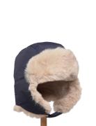 Matcrister Teddy Lined Winter Hood Accessories Headwear Hats Winter Hats Navy MINI A TURE