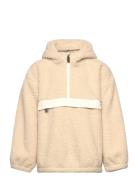 Matarman Sherpa Anorak. Grs Outerwear Jackets & Coats Anoraks Cream MINI A TURE