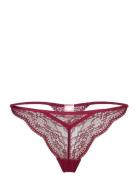 Isabelle String Tr G-streng Undertøj Burgundy Hunkemöller