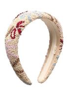 Bow Wide Beaded Hairbrace Accessories Hair Accessories Hair Band Multi/patterned Becksöndergaard