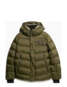 Ski Sport Puffer Jacket Sport Men Sport Clothing Sport Outerwear Sport Jackets Sport Padded Jackets Khaki Green Superdry Sport