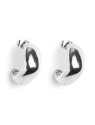 Fpbella Small Hoop Plated Noos Accessories Jewellery Earrings Hoops Silver Pieces