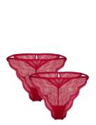 Isabelle Tanga R Brazilian 2P Lingerie Panties Brazilian Panties Red Hunkemöller