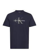 Ss Hero Monogram Tee 30S Eu Opt Tops T-Kortærmet Skjorte Navy Calvin Klein Jeans