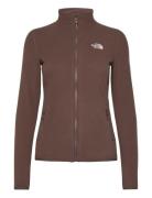 W 100 Glacier Fz - Eu Sport Sweatshirts & Hoodies Fleeces & Midlayers Brown The North Face