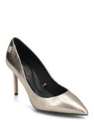 Party Pointed Metallic Pump Shoes Heels Pumps Classic Gold Tommy Hilfiger