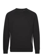 Colour Block Crew Neck Sport Men Sport Clothing Sport Sweatshirts & Hoodies Sport Sweatshirts Black Lyle & Scott Sport