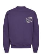 St D Island Crewneck Tops Sweatshirts & Hoodies Sweatshirts Purple Pas De Mer