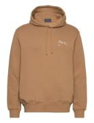 Polo Bear Fleece Hoodie Tops Sweatshirts & Hoodies Hoodies Beige Polo Ralph Lauren