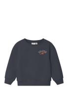 Nmfnatasya Ls Nreg Swe Bru Tops Sweatshirts & Hoodies Sweatshirts Navy Name It