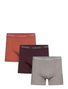 Trunk 3Pk Boxershorts Beige Calvin Klein